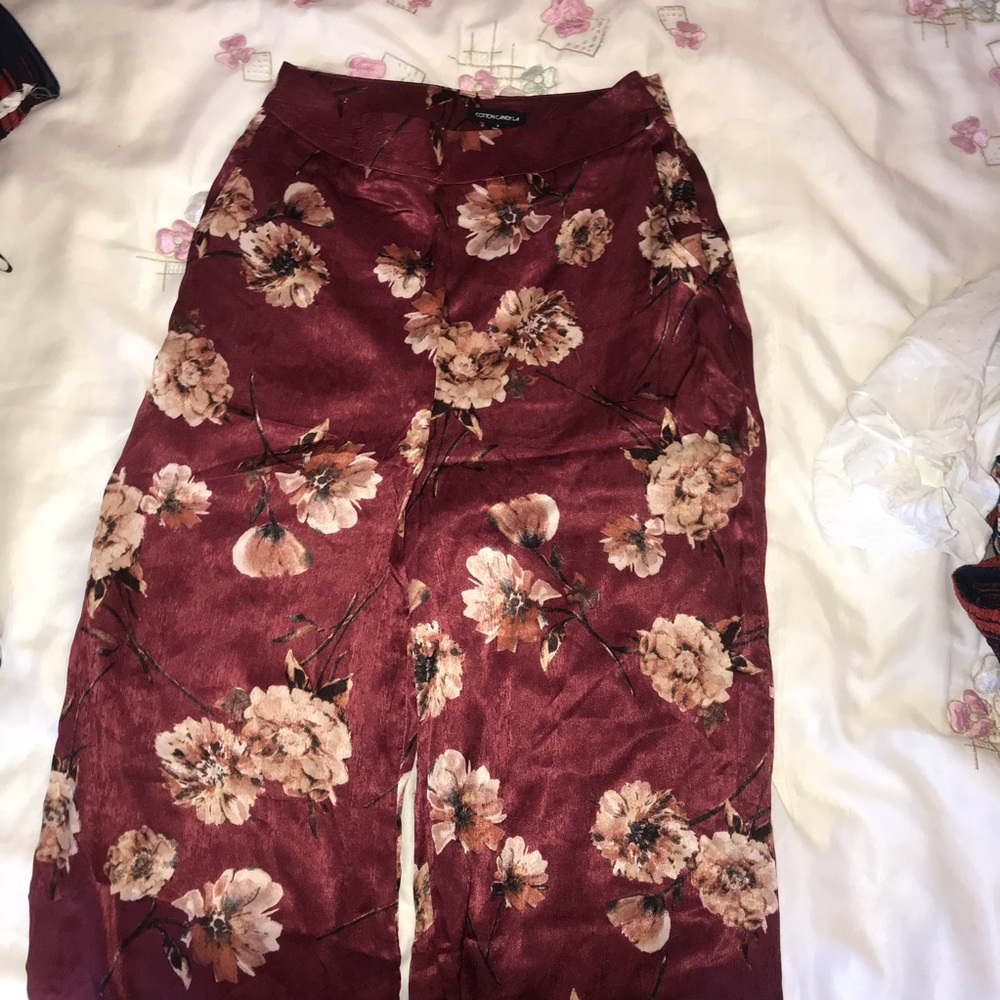 Satin  floral bottoms❤️sold